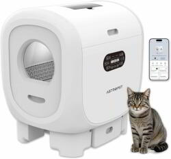  Astropet Jupiter Series Pro Okos Öntisztító macska alomdoboz 101L - Fehér (ACLB-002-PRO)