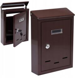 TOYA Postaláda 285x200x60MM Barna Acéllemez 78542 (78542)