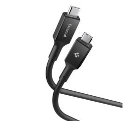 Spigen ESSENTIAL EB24012CC cablu de date (Tip-C - Tip-C, 240W, încărcător rapid PD, 120cm) NEGRU (ACA09461)