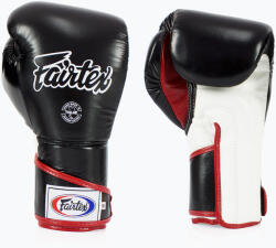 Fairtex Stylish Angular Sparring Mănuși de box - deget blocat negru / alb / roșu