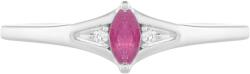  Ezüst Gyűrű Thai Rubinnal és Fehér Topázzal, PCY10956/59