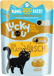 Lucky Lou 24x300g Lucky Lou Adult Szárnyas & szarvas nedves macskatáp