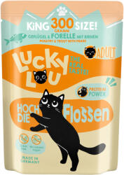 Lucky Lou 6x300g Lucky Lou Adult Szárnyas & pisztráng nedves macskatáp