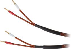 Krüger&Matz 3, 0 m hosszú hangszórókábel (banándugó) fonva (KM0335)