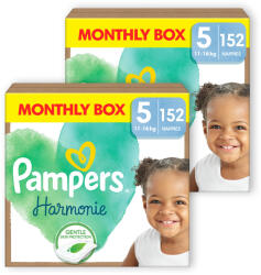 Pampers INGYENES SZÁLLÍTÁS - Pampers Harmonie pelenka 5, 11-16 kg, HAVI PELENKACSOMAG 304 db