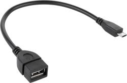 Cabletech USB A - Micro USB redukció 20cm KPO2908 (KPO2908)