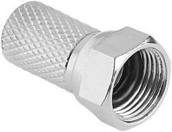 Cabletech F csatlakozó 6, 8mm + gumiszalag (WTY0451-1)