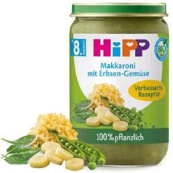 HiPP bio makaróni borsóval, zöldségekkel és borsófehérjével bébiétel 8 hónapos kortól 220 g