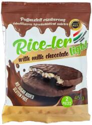 Rice-ler puffasztott rizskorong édesítőszeres tejcsokoládéval mártva 45 g - innotechshop