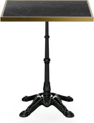 Blumfeldt Patras Lux, masă de bistro, blat de marmură, 60 x 60 cm, bază din fontă (GDMC1-PatrasLux-BK) (GDMC1-PatrasLux-BK) - electronic-star