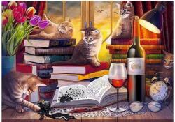 Trefl 27126 - Egy este a cicákkal - 2000 db-os puzzle (27126)