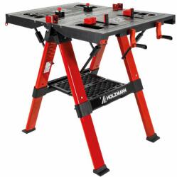 Holzmann WST100SOLID Munkapad beépített Satuval 820 x 630 mm - Fekete / Piros (WST100SOLID) (WST100SOLID)