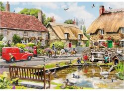 Trefl 10808 - Tea Time - Nyár a városban - 1000-db-os Premium Plus puzzle (10808)