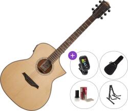BromoGuitars BAT4CE Premium SET Natural Chitară electro-acustică Jumbo