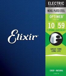 Elixir 19074 Optiweb Light-Heavy 7 String Set de corzi pentru chitară electrică (19074)
