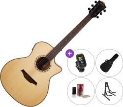 BromoGuitars BAT2CE Premium SET Natural Chitară electro-acustică Jumbo