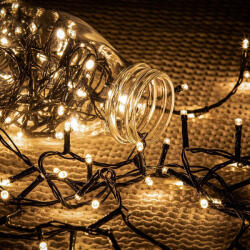  Basic 40 LED fényfüzér timer funkcióval, meleg fehér, elemes (KDT 041)