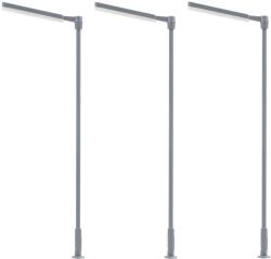 Faller 180121 Modern utcai lámpa készlet, LED-es, hidegfehér, 3 db (4104090801212)