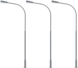 Faller 180119 Utcai ostorlámpa készlet, LED-es, hidegfehér, 3 db (4104090801199)