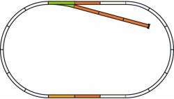 Piko 55311 B sínszett ágyazatos sínekkel (4015615553113)