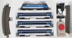 Piko 57179 Kezdőkészlet, Railjet Taurus villanymozdony személykocsikkal, ágyazatos sínnel, CD VI (4015615571797)