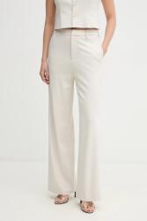 Calvin Klein Jeans nadrág női, bézs, magas derekú széles, J20J225334 - bézs XL