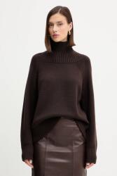 Michael Kors gyapjú pulóver meleg, barna, garbónyakú, MF561CGF2G - barna L