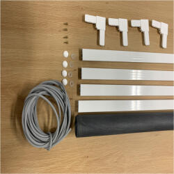 Redőnydiszkont 10x25 mm-es, alumínium keretes szúnyogháló szett (SZH-A150150-F)