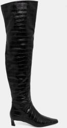 MICHAEL Michael Kors bőr csizma Kosmo fekete, női, tűsarkú, 40F4CSMB5E. 001 - fekete Női 38