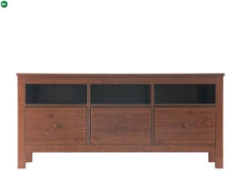  Szilaj 3 fiókos fenyő TV állvány Kiállított