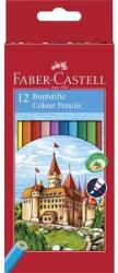 Faber-Castell Színes ceruza készlet 12db-os Faber-Castell hatszögű test, 120112 kastélyos (FC120112)