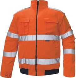 CERVA Clovelly jól láthatósági munkavédelmi téli dzseki levehető ujjal (0301007190006)