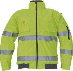 CERVA Clovelly jól láthatósági munkavédelmi téli dzseki levehető ujjal (0301007170008)