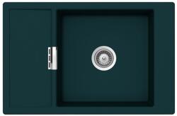 SCHOCK Mono D-100XS Cristadur Green Line Ivy gránit mosogatótálca, szifonnal, sötétzöld, beépíthető (6426980541731)