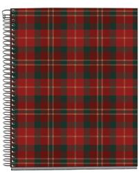Miquelrius spirálfüzet, A5, 100 lap, vonalas, színregiszteres, keményfedeles Highland (MR4413)