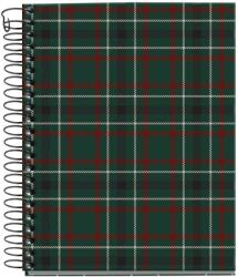 Miquelrius spirálfüzet, A6, 100 lap, sima, színregiszteres, keményfedeles Highland-virágos (MR4416)