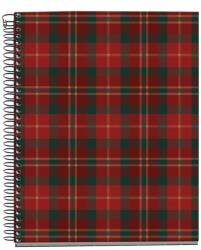 Miquelrius spirálfüzet, A5, 100 lap, négyzethálós, színregiszteres, keményfedeles Highland (MR4412)