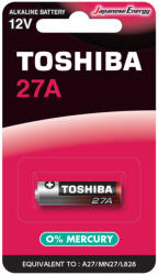 Toshiba speciális alkáli elem 27A 12V MN27 L828 buborékfólia 1 db (TOSBAT0515)