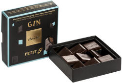 chocoMe Falatnyi étcsokoládé lapocskák gin ízesítésű csokoládé töltelékkel