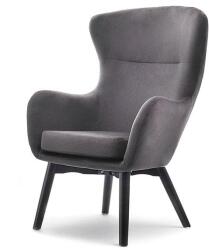 VOX bútor LETA füles fotel, grafit-fekete