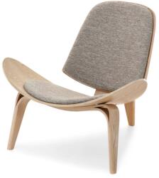 VOX bútor ROLAND design fotel, beige-tölgy