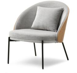 VOX bútor ANTON fotel, tölgy-szürke, fekete