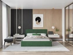 VOX bútor Corinna franciaágy 160x200 Trinity Bottle Green