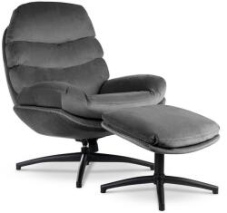 Vox bútor LIMA XL hintafunkciós forgófotel lábtartóval, grey