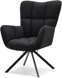 VOX bútor KIRA fotel, fekete