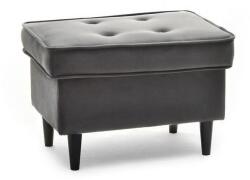 VOX bútor MALMO puff, glam szürke-fekete
