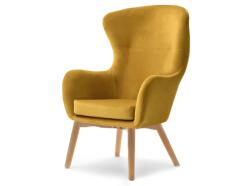 VOX bútor LETA füles fotel, mézsárga-bükk