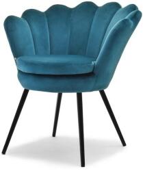 VOX bútor LAZAR kagylófotel, türkiz-fekete