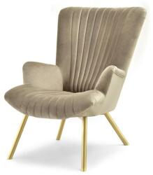 VOX bútor LANZA fotel, homok színű-arany