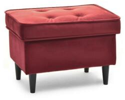 VOX bútor MALMO puff, bordó-fekete